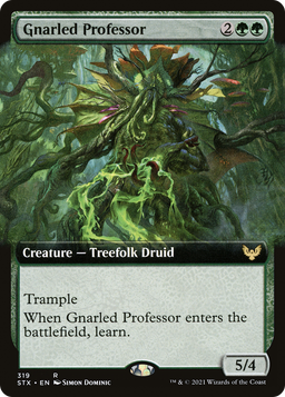 Gnarled Professor (Extended Art) (STX-319) - Strixhaven: School of Mages: (Extended Art)