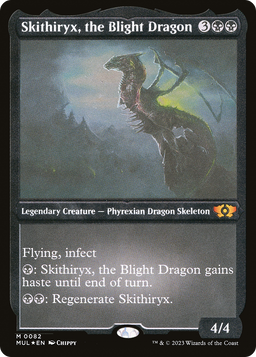Skithiryx, the Blight Dragon (Foil Etched) (MUL-082) - Multiverse Legends Foil