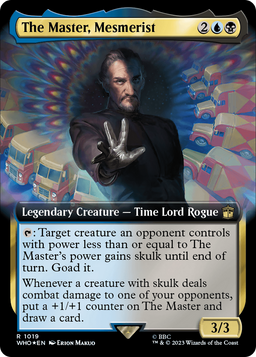The Master, Mesmerist (Extended Art) (Surge Foil) (WHO-1019) - Doctor Who: (Extended Art) Foil