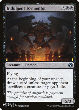 Indulgent Tormentor (LIST-IMA-94) - The List