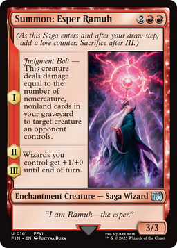 Summon: Esper Ramuh (FIN-161) - FINAL FANTASY: (enchantment) Foil