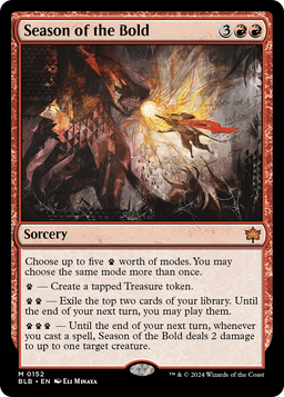 Season of the Bold (BLB-152) - Bloomburrow Foil