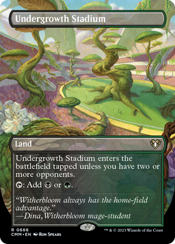 Undergrowth Stadium (Borderless) (CMM-666) - Commander Masters
