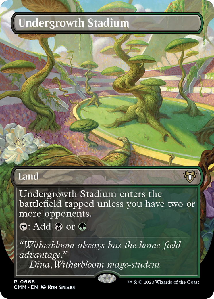 Undergrowth Stadium (Borderless) (CMM-666) - Commander Masters Foil