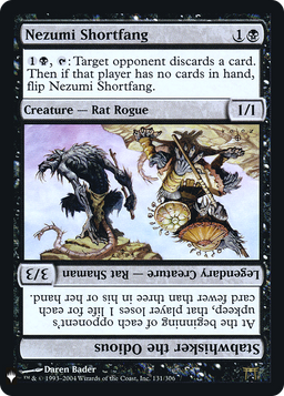 Nezumi Shortfang // Stabwhisker the Odious (LIST-131) - The List Foil