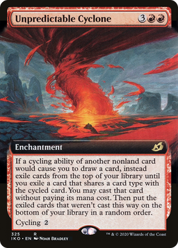 Unpredictable Cyclone (Extended Art) (IKO-325) - Ikoria: Lair of Behemoths: (Extended Art)