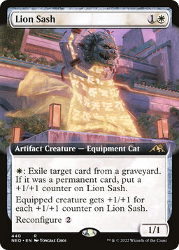 Lion Sash (Extended Art) (NEO-440) - Kamigawa: Neon Dynasty: (Extended Art)
