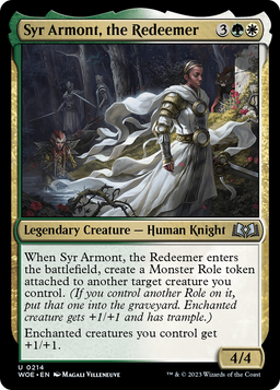 Syr Armont, the Redeemer (WOE-214) - Wilds of Eldraine Foil
