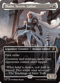 Thalia, Heretic Cathar (Borderless) (INR-300) - Innistrad Remastered Foil