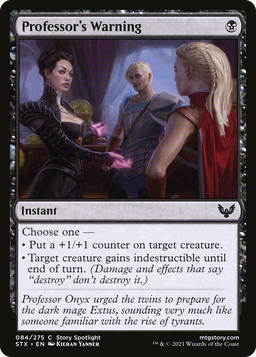 Professor's Warning (STX-084) - Strixhaven: School of Mages