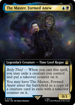 The Master, Formed Anew (Extended Art) (WHO-426) - Doctor Who: (Extended Art) Foil