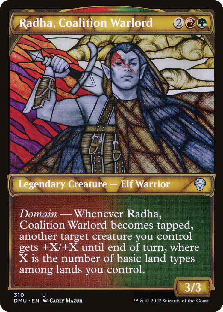Radha, Coalition Warlord (Showcase) (DMU-310) - Dominaria United: (Showcase)