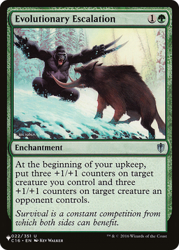 Evolutionary Escalation (LIST-022/351) - The List
