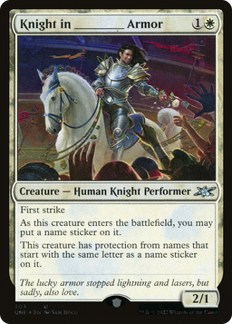 Knight in _______ Armor (Galaxy Foil) (UNF-303) - Unfinity Foil