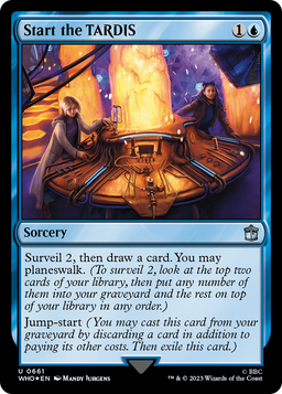 Start the TARDIS (Surge Foil) (WHO-661) - Doctor Who Foil