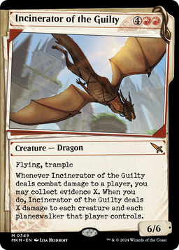 Incinerator of the Guilty (Showcase) (MKM-349) - Murders at Karlov Manor: (Showcase) Foil