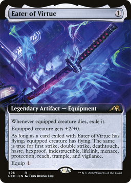 Eater of Virtue (Extended Art) (NEO-496) - Kamigawa: Neon Dynasty: (Extended Art) Foil
