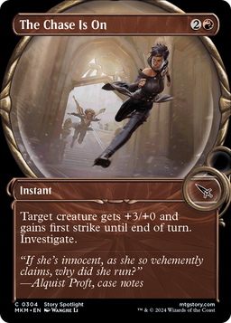 The Chase Is On (Showcase) (MKM-304) - Murders at Karlov Manor: (Showcase) Foil