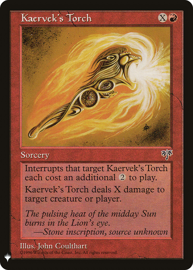 Kaervek's Torch (LIST-185) - The List