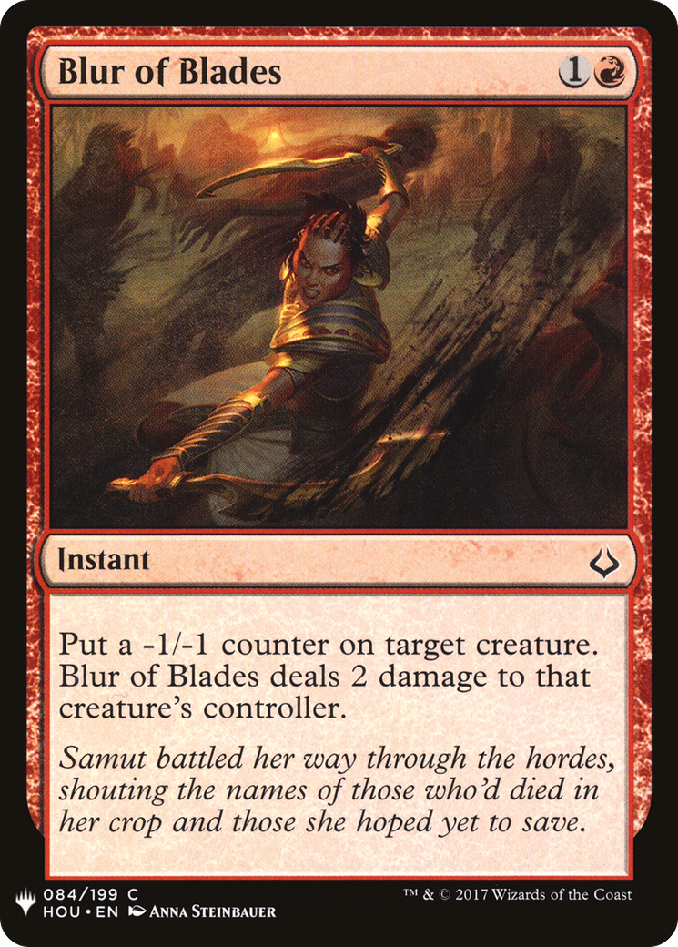 Blur of Blades (LIST-084) - The List