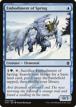 Embodiment of Spring (KTK-039) - Khans of Tarkir Foil