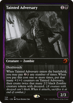 Tainted Adversary (DBL-124) - Innistrad: Double Feature Foil