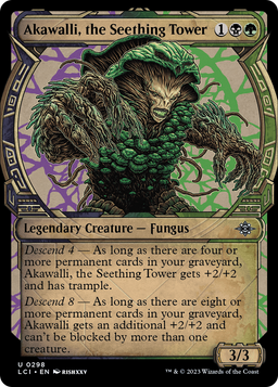 Akawalli, the Seething Tower (Showcase) (LCI-298) - The Lost Caverns of Ixalan: (Showcase)