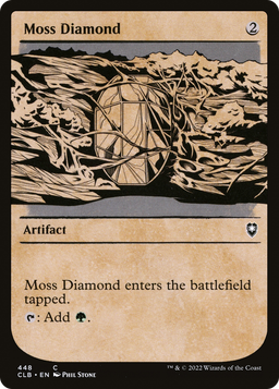 Moss Diamond (Showcase) (CLB-448) - Commander Legends: Battle for Baldur's Gate: (Showcase) Foil