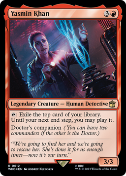 Yasmin Khan (Surge Foil) (WHO-612) - Doctor Who Foil