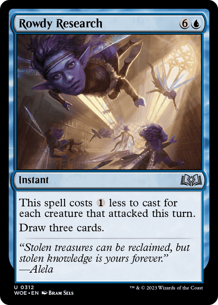 Rowdy Research (WOE-312) - Wilds of Eldraine Foil