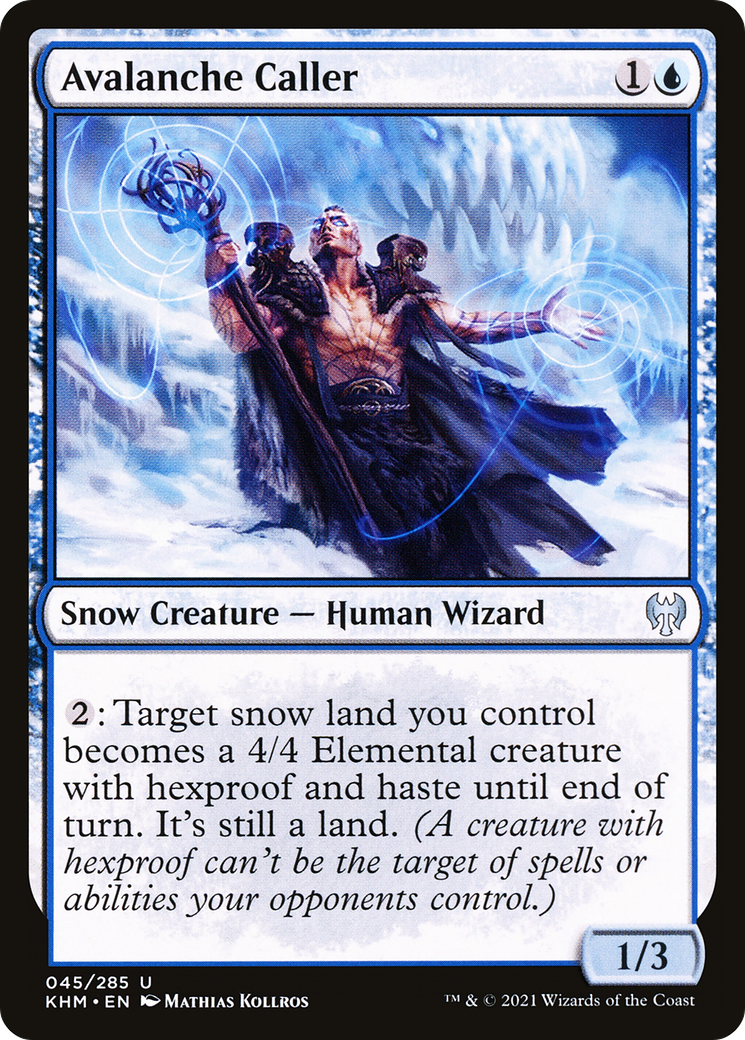 Avalanche Caller (KHM-045) - Kaldheim: (snow)