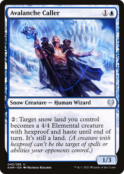 Avalanche Caller (KHM-045) - Kaldheim: (snow)
