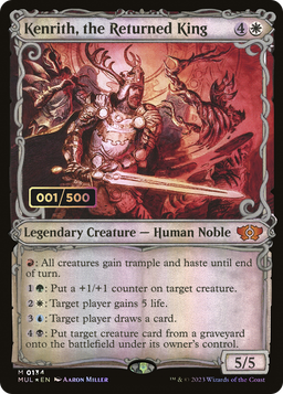 Kenrith, the Returned King (Serial Numbered) (MUL-134) - Multiverse Legends: (Showcase) Foil