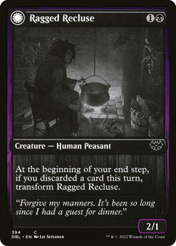 Ragged Recluse (DBL-394) - Innistrad: Double Feature: (Double Faced Transform)