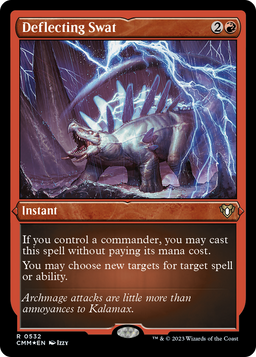 Deflecting Swat (Foil Etched) (CMM-532) - Commander Masters Foil
