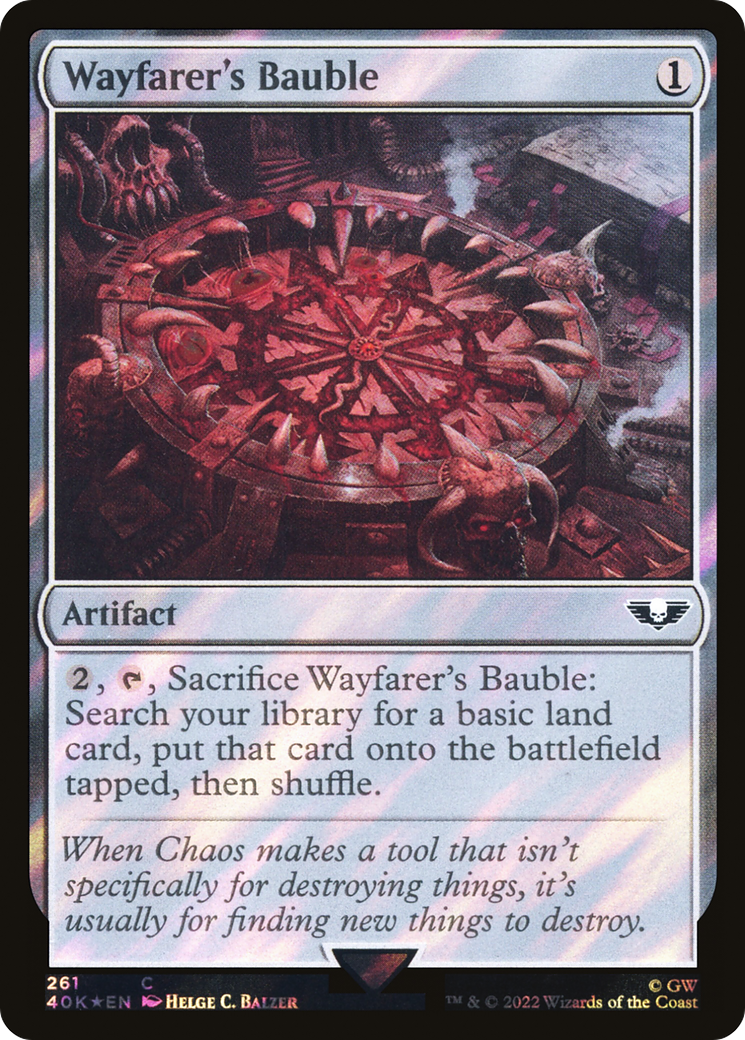 Wayfarer's Bauble (261) (Surge Foil) (40K-261) - Warhammer 40,000 Commander Foil