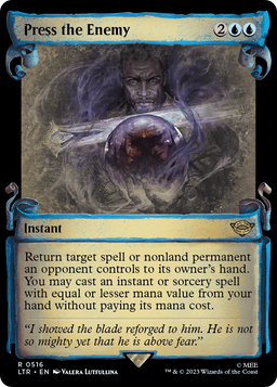 Press the Enemy (Showcase Scrolls) (LTR-516) - The Lord of the Rings: Tales of Middle-earth: (Showcase) Foil