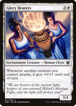 Glory Bearers (THB-017) - Theros Beyond Death: (enchantment) Foil