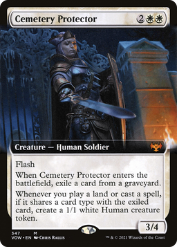 Cemetery Protector (Extended Art) (VOW-347) - Innistrad: Crimson Vow: (Extended Art) Foil