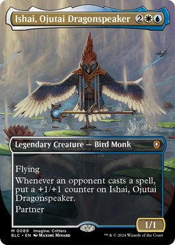 Ishai, Ojutai Dragonspeaker (Borderless) (BLC-089) - Bloomburrow Commander