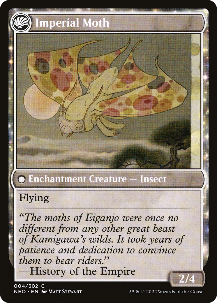 Befriending the Moths (NEO-004) - Kamigawa: Neon Dynasty: (fandfc, enchantment) Foil