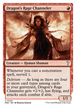 Dragon's Rage Channeler (White Border) (MB2-056) - Mystery Booster 2