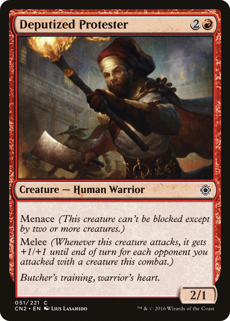Deputized Protester (CN2-051) - Conspiracy: Take the Crown Foil