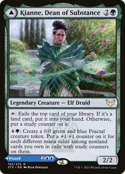 Kianne, Dean of Substance // Imbraham, Dean of Theory (STX-152) - Strixhaven: School of Mages