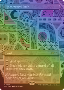 Homeward Path (Rainbow Foil) (SLD-1467) - Secret Lair Drop (Borderless) Foil