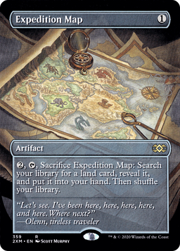 Expedition Map (Borderless) (2XM-359) - Double Masters Foil