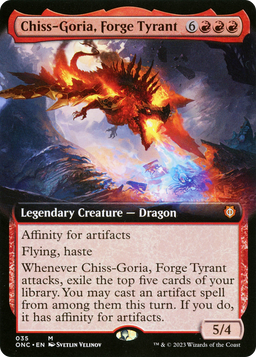 Chiss-Goria, Forge Tyrant (Extended Art) (ONC-035) - Phyrexia: All Will Be One Commander: (Extended Art)