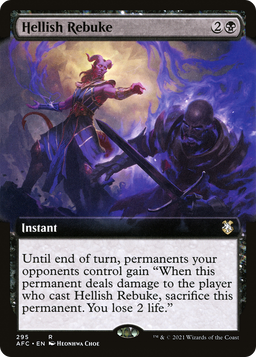 Hellish Rebuke (Extended Art) (AFC-295) - Forgotten Realms Commander: (Extended Art)