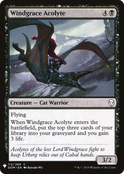 Windgrace Acolyte (LIST-112) - The List