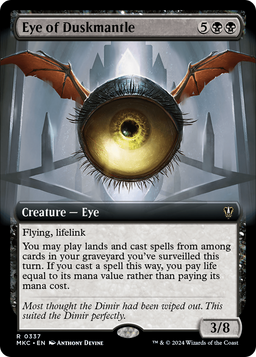 Eye of Duskmantle (Extended Art) (MKC-337) - Murders at Karlov Manor Commander: (Extended Art)